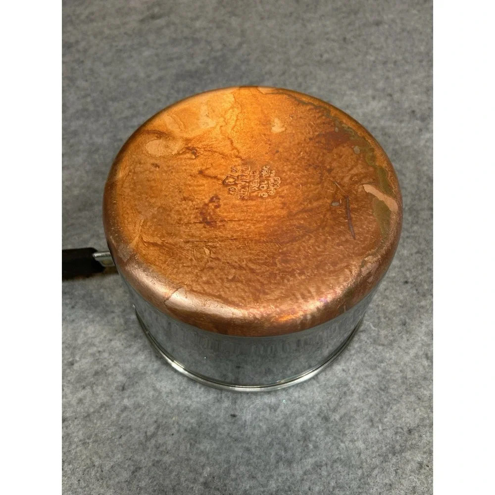 Revere Ware 1801 3 Qt Sauce Pan Copper Clad Bottom  Clinton, Il No Lid